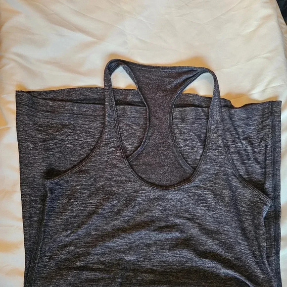 Lululemon Tank Top Womens Charcoal Cool Racerback Yoga Running Athleisure Active - Picture 5 of 8